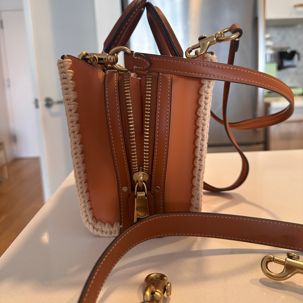 NWOT Coach Rogue 20 with Crochet - Picture 9 of 11